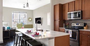 Kitchen with island